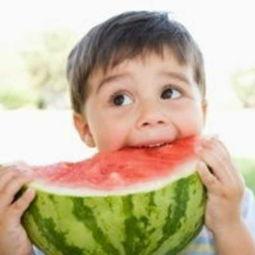 小孩吃瓜头像图文